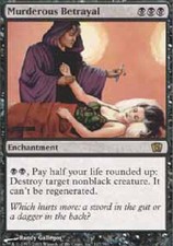 MURDEROUS BETRAYAL X4 4 4X 8th Edition MTG Magic the Gathering Cards DJMagic
