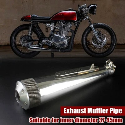 37-45mm Street Bike Motocross Exhaust Muffler Pipe Silencer For Scooter ATV Quad - Imagem 1 de 4