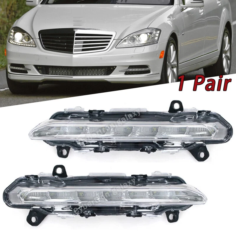 For Mercedes BENZ S-Class W221 S350 S500 C250 C300 2009-2013 LED DRL Fog Light - Image 1 of 4