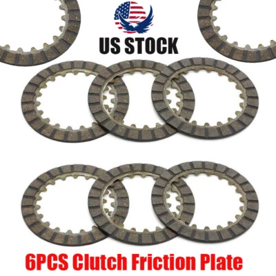 6PCS Clutch Friction Plate For Yamaha ATV BADGER 1985-2001 CHAMP RAPTOR 50 80 US - Imagem 1 de 4