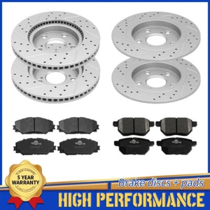 Front & Rear Drilled Rotors Brake Pads for 2008 2009 - 2015 Scion XB - Bild 1 von 10