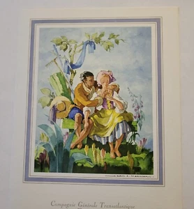 Menü Liner Frankreich General Company Transatlantic 1965 FRANKREICH Passagierschiff Menü - Bild 1 von 4