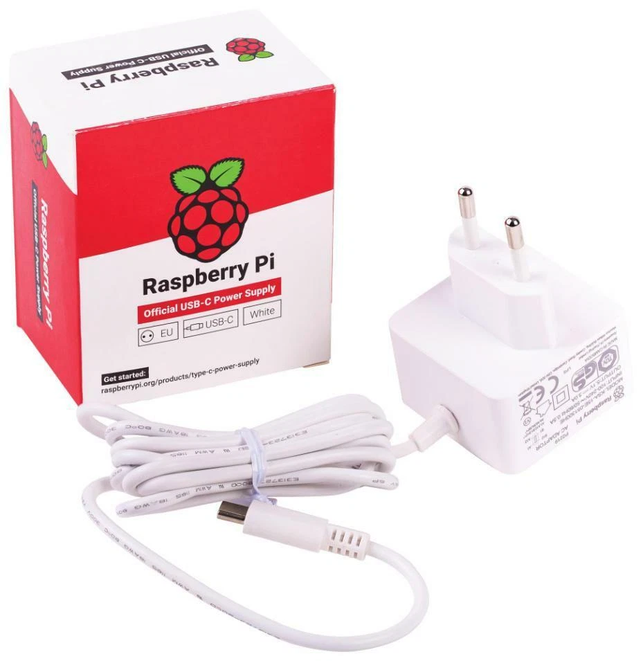 Official Raspberry Pi 4 USB-C PSU, EU White - RASPBERRY-PI - Image 1 of 1