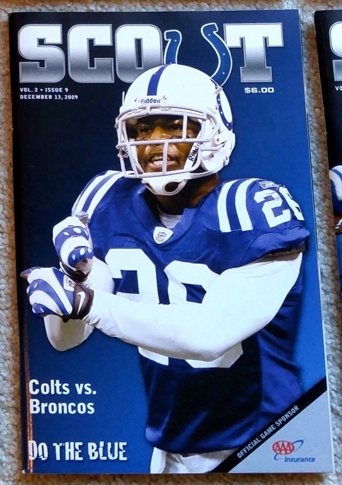 INDIANAPOLIS COLTS - DENVER BRONCOS 2009 GAME PROGRAM - SUPER BOWL XLIV - HAYDEN - Image 1 of 1