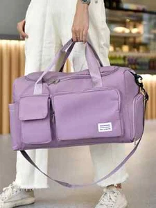 Carry On Travel Bag Large Capacity Duffle Bags Compartment Sports Fitness Bags - Picture 1 of 22