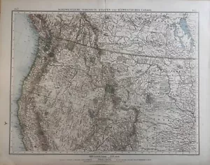 1898-1910 Northwest USA & Southwest Canada Original Antique Map - Picture 1 of 3