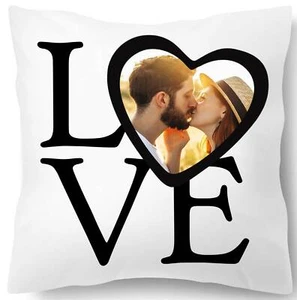 CUSCINO MORBIDO, CUSCINO FOTOGRAFICO, CUSCINO LOVE PERSONALIZZATO CON IMMAGINE, CUSCINO DECORATIVO - Foto 1 di 5