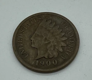 1900 Indian Head Penny Cent Copper 1C - Picture 1 of 4