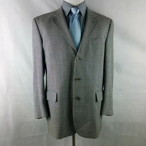 Jos A Bank 1905 42R SilK Blend 3 Button Multicolor Houndstooth Blazer Sport Coat - Picture 1 of 12