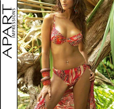 NEU: AFRICAN QUEEN ! DESIGNER PUSH-UP BIKINI SAFARI LOOK 34 AA APART *213531 - Bild 1 von 2