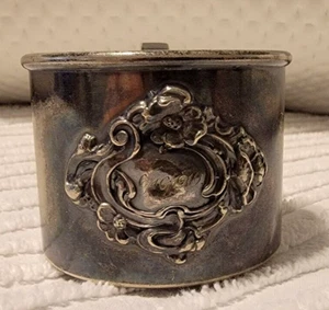 Antikes Altbau Mfg. Co. Neusilber Babybecher graviert 1910 - Bild 1 von 7