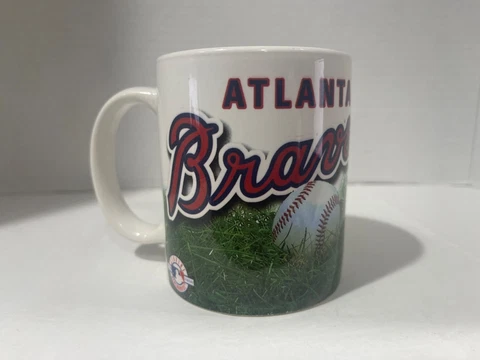 1999 VINTAGE Atlanta Braves MLB Baseball Coffee Cup Mug -EXCELLENT Condition Cover