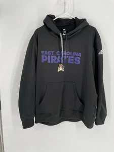 East Carolina Pirates XL Adidas Climawarm schwarz Hoodie Kapuzenpullover - Bild 1 von 10