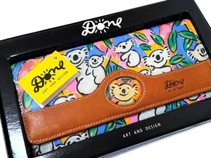 Cartera monedero vintage de los años 80 Ken Done diseñador australiano koala arte en caja nueva con etiquetas - Imagen 1 de 6
