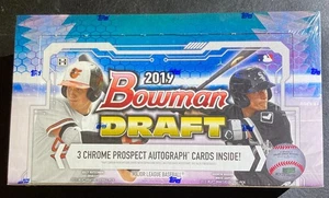 2019 BOWMAN DRAFT BASEBALL FAC SEALED JUMBO BOX 3 CHROME PROSPECT AUTOS LAST ONE - Picture 1 of 1