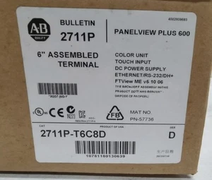 New Allen Bradley 2711P-T6C8D Free Shipping New in Box New Factory Sealed PLC US - Picture 1 of 4