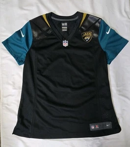 Jacksonville Jaguars Pro Line maglia bianca donna nero verde acqua giocatori NFL taglia L - Foto 1 di 9