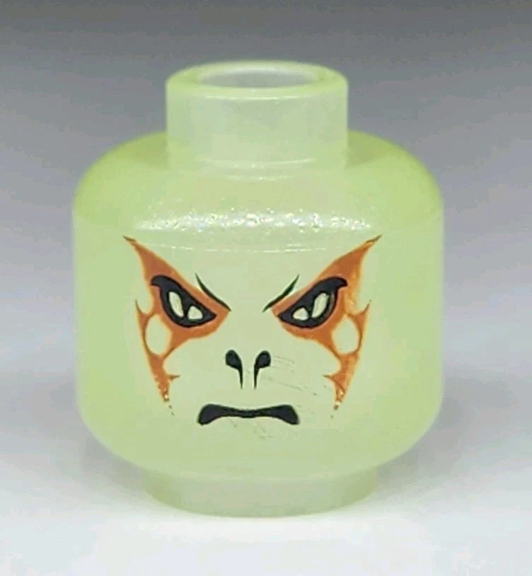 全新乐高® 原型伏地魔 Red Glow In Dark Trans Misprint 变体 4766 — 第 1/1 张图片