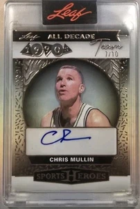 2025 Leaf Sports Heros All Decade Team Chris Mullin Auto 1/10 D90A-CM1 - Picture 1 of 2