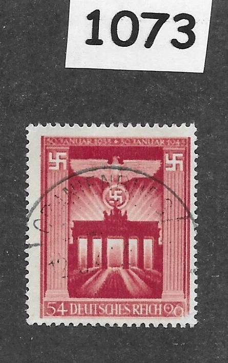 Sello B216 Puerta de Brandeburgo 1943 Tercer Reich Hitler Segunda Guerra Mundial Berlín Alemania #1073 Foto 1 de 1