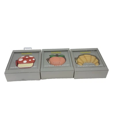 heyday Earbud Case Cover Airpods Pro Gen 1 Gen 2 Mushroom/Peach/Croissant CHOICE - Image 1 of 4