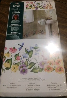 Plaid Stencil Decor Multi-layer Borders Stencils Wildflower Pattern 26801 - Image 1 of 4