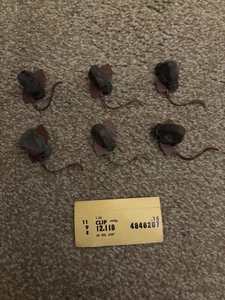 1962 CHEVY BEL-AIR NOS SIDE MOLDING CLIPS SET/6 W/INVENTORY CARD 4846207 READ - Bild 1 von 6