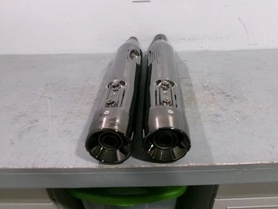 2023 Harley Davidson CVO Road Glide Muffler Set Scorched Chrome, Used - Image 1 of 4