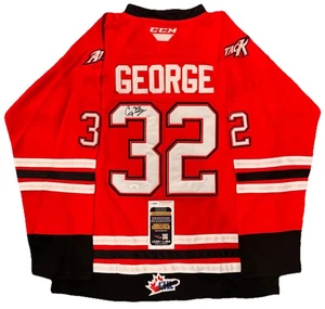 Carter George Signed Owen Sound Attack OHL Jersey JSA COA Los Angeles Kings - Picture 1 of 3