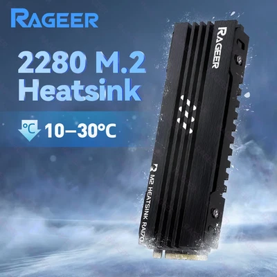 RAGEER RA170 Dissipatore di calore in alluminio per SSD M.2 con cuscinetti termi - Immagine 1 di 4