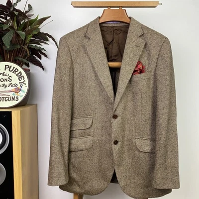 HACKETT (42R) Donegal Speckled Marl Flecked Tweed Sport Coat Jacket Wool Blazer - Image 1 of 4
