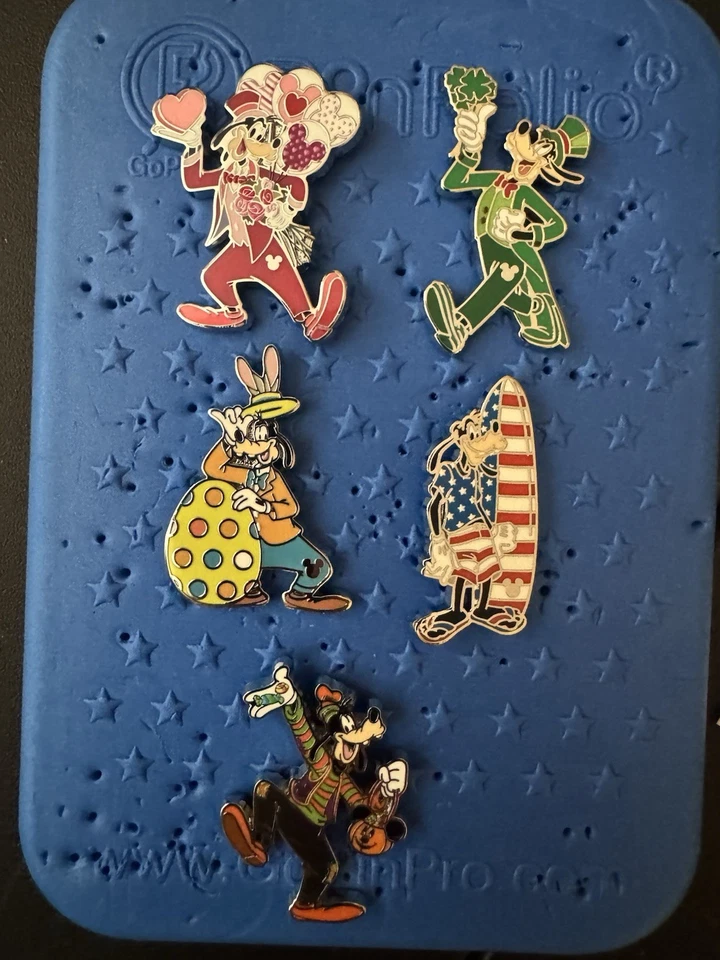 Juego de vacaciones Goofy de Disney oculto 2025 5 piezas exclusivo de 5 piezas sin cazador exclusivo de Disneyland Foto 1 de 1