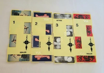 Vintage Bridge Boards Duplicate Bridge Set Of 4 With 4 Vintage Decks Of Cards - Image 1 of 3