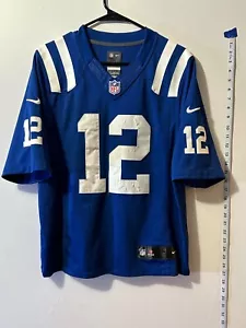 Neu mit Etikett Nike Indianapolis Colts Andrew Luck limitiertes Trikot S aufgenäht Feld NFL blau - Bild 1 von 6