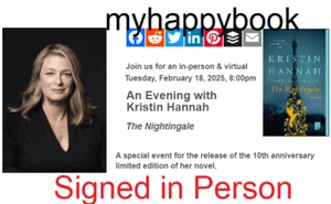 SIGNED Nightingale Deluxe Edition : A Novel by Kristin Hannah, autographed, new - Foto 1 di 1