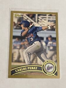CARLOS PEREZ 2011 Topps Pro Debut Gold #186 Card 1/50!! Ebay 1/1 Dodgers