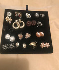 Assorted Vintage And Modern Earrings Peirced And Clip On Bundle Job Lot