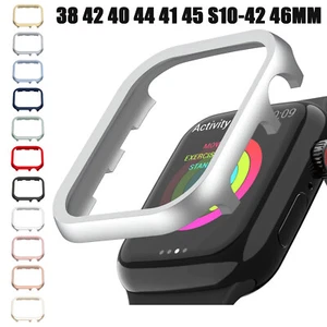 Aluminiowa metalowa ramka obudowa do Apple Watch Cover S10-42mm 46mm 38 41 45mm 40 44mm - Zdjęcie 1 z 29