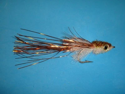 FLY FISHING FLIES - Copper/White MURDICH MINNOW size #1/0 (3 Pcs.) - Image 1 of 3