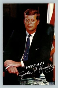 Postkarte Politischer Präsident JFK John F Kennedy 35. Präsident Chrom Postkarte - Bild 1 von 2