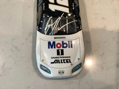 RYAN NEWMAN AUTOGRAPHED 2005 DODGE CHARGER ALLTEL MOBIL 1 DIECAST & CARD - Image 1 of 4