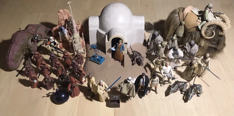 STAR WARS Tatooine Lot Lars Homestead Bantha Tusken Raiders Jawas Cover