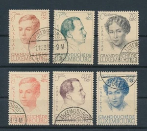 LUXEMBOURG (1939) B98-B103 "ROYALTY ANNIVERSARY" SET; USED; VF/XF; *PRISTINE* - Picture 1 of 2