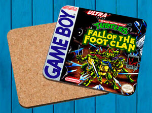 Turtles Fall Of the Foot Clan Nintendo Game Boy Coaster Wood Wooden Coasters