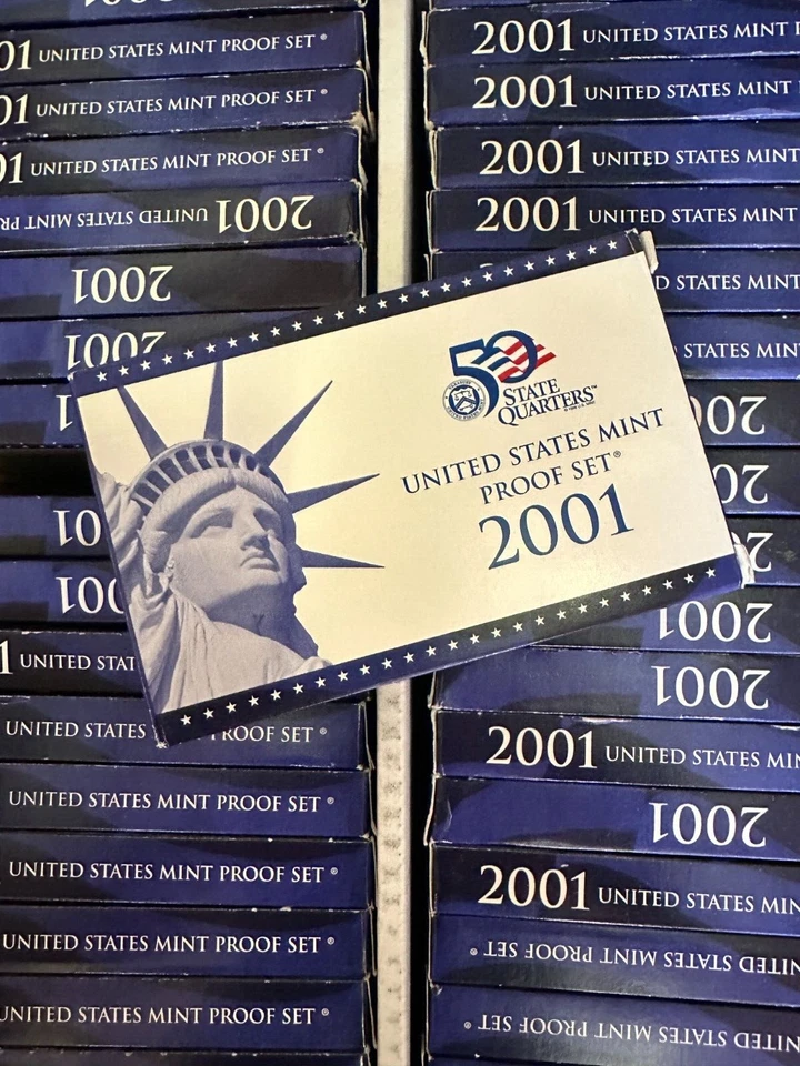 HUGE 36 Set Lot 2001-S  10 Coin Proof Sets ORIGINAL First Year Statehood - Image 1 of 1