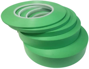 Cinta de precisión verde de línea fina 3 mm - 25 mm delgada - carrocería automática alta temperatura - 55 m - Imagen 1 de 14