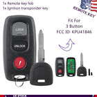 For 2004 2005 2006 Mazda 3 Remote Control Fob KPU41846 + Chipped Key 4D63 80 Bit