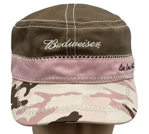 Sombrero Ajustable Oficial Budweiser Marrón Rosa Camuflaje Live Love Hunt Bordado - Imagen 1 de 11