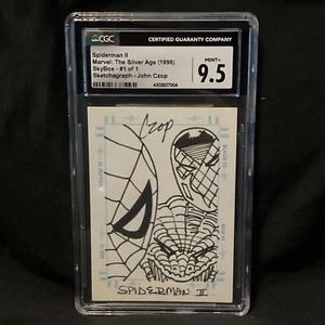 Marvel Silver Age Sketchagraph: Spiderman II John Czop MINT+ CGC 9.5 (7004) - Picture 1 of 2