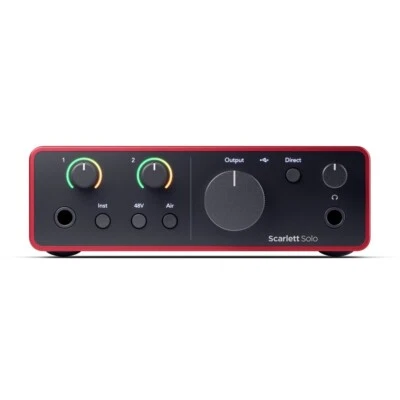 FOCUSRITE SCARLETT SOLO 4nd Generation Scheda Audio Interfaccia Usb 2 per Pc Mac - Immagine 1 di 2